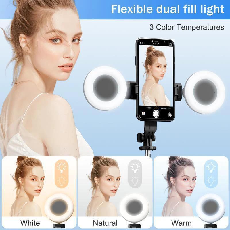 New 6 in 1 Selfie Stick With Fill Light by BowLift