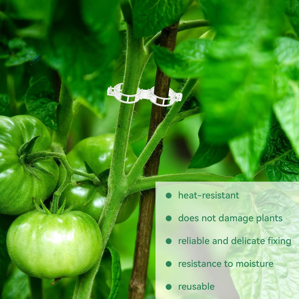 Tomato Clips, Plastic Trellis Clips by BowLift