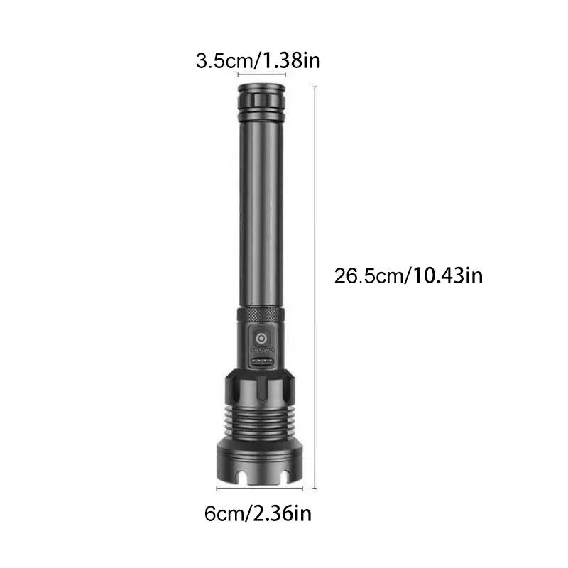 Tactical rechargeable laser LED flashlight by Bowlift