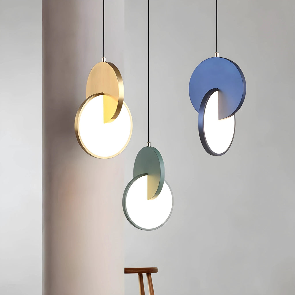 Modern Scandinavian LED Pendant Lamp with Round Frame and Warm Glow Bowlift by Bowlift