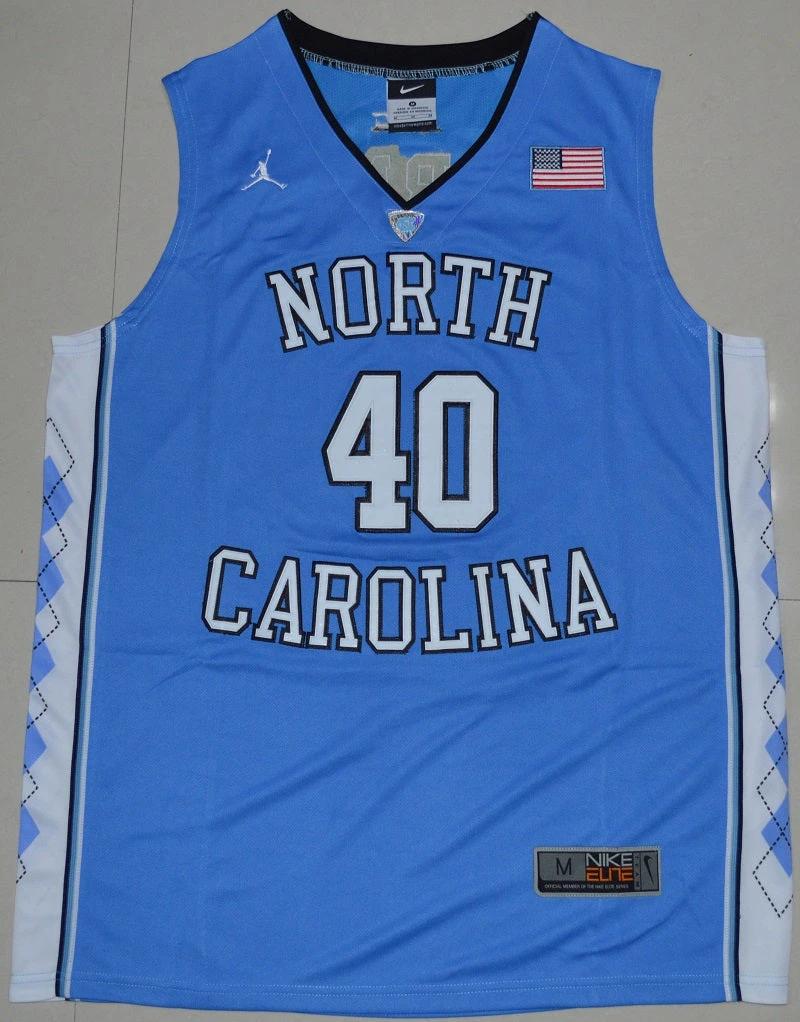 North Carolina Tar Heels #40 Harrison Barnes NCAA Basketball Jersey Blue by My store basketball