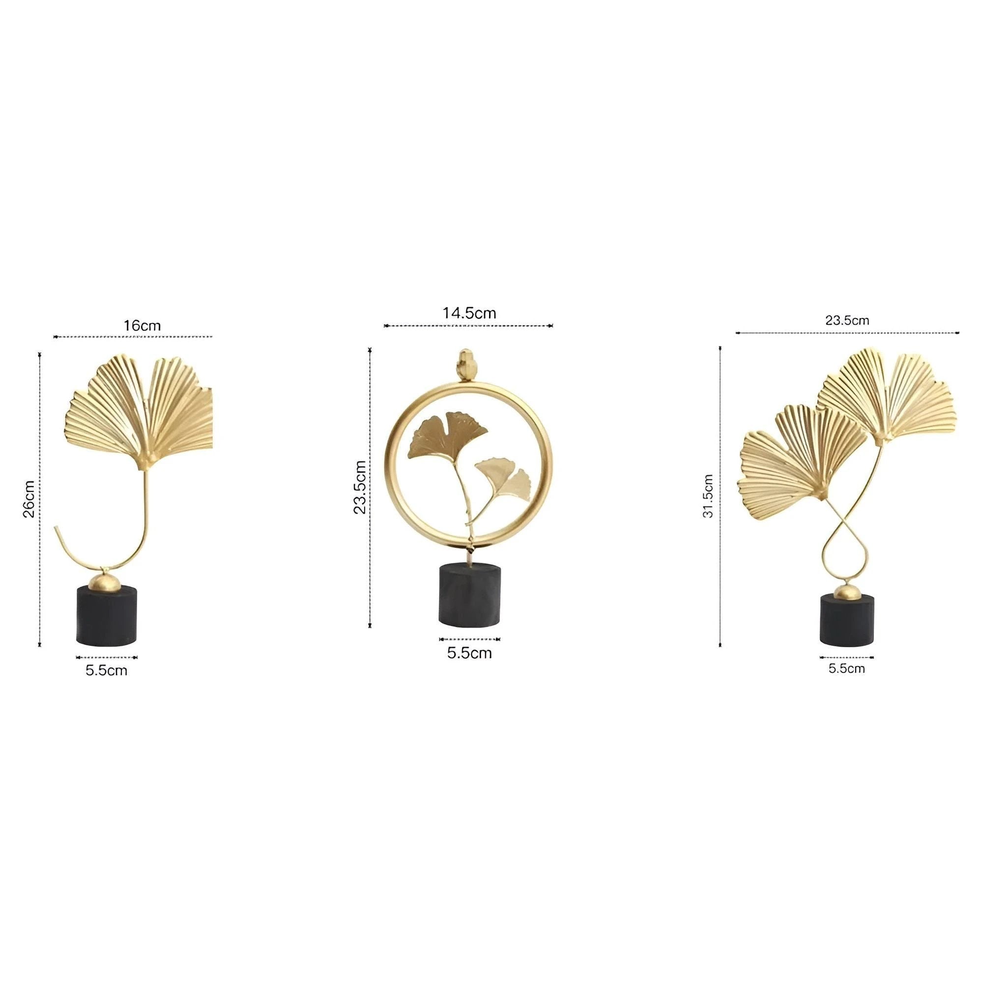 Minimalistic Ginkgo Leaf Sculpture for Elegant Natural Charm Bowlift by Bowlift