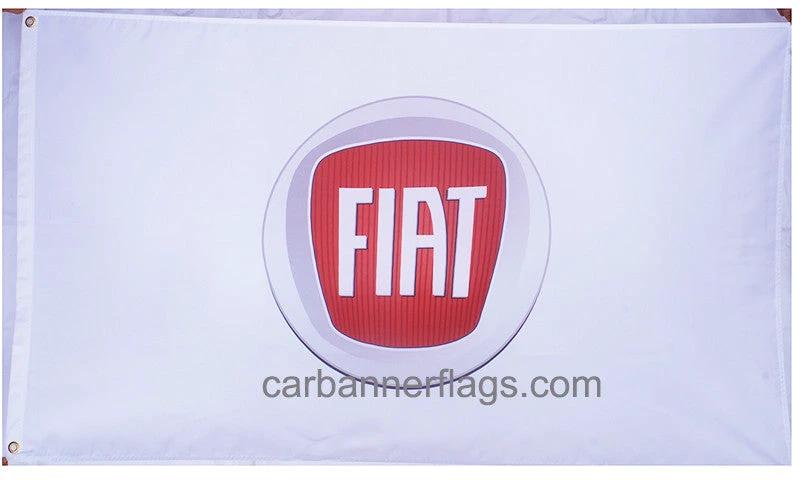Fiat Flag-3x5ft Fiat racing Banner-Metal Grommets- 100% polyester by flagsshop
