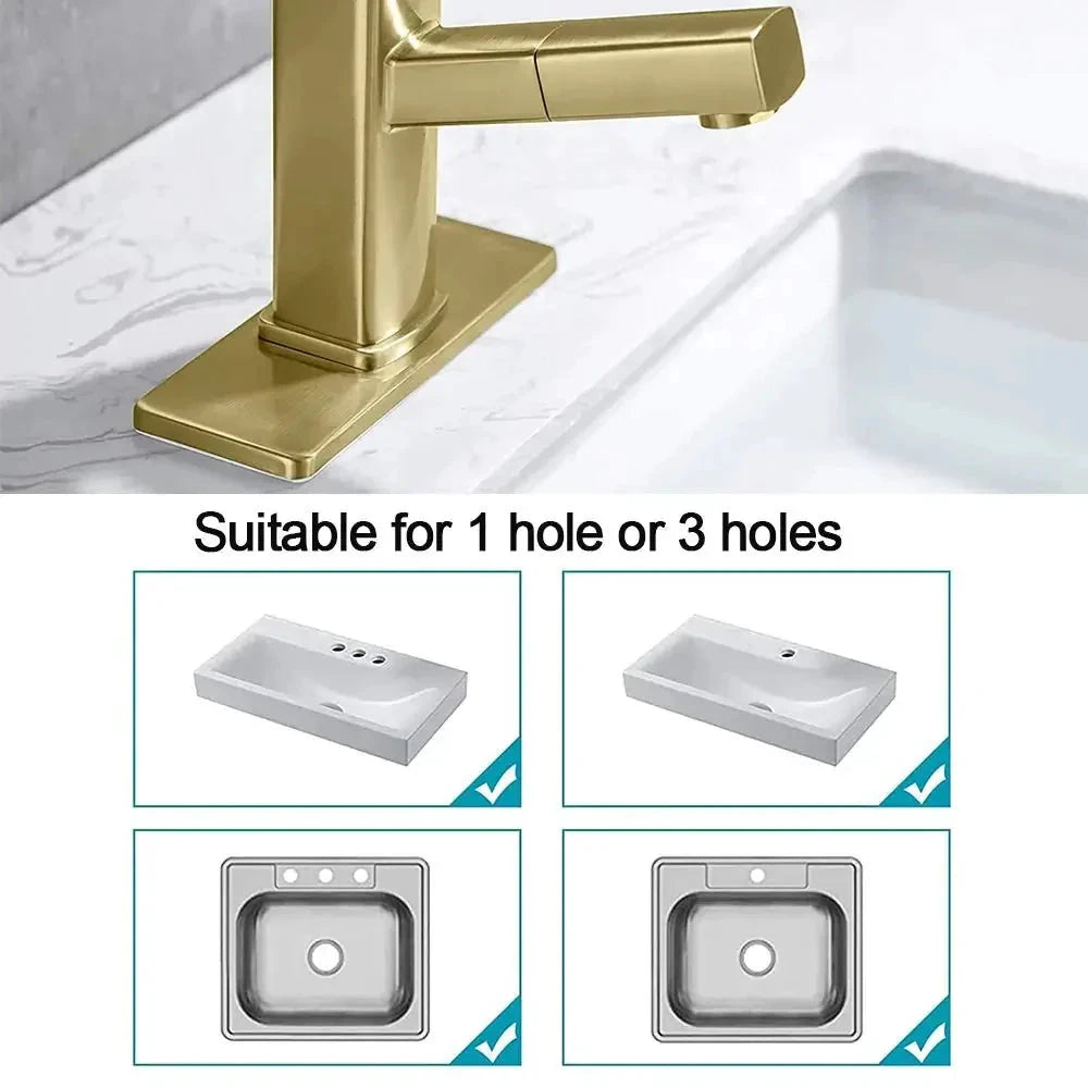 Faucet Plate Hole Tap Cover Deck Plate For Most Single Hole Faucet by Bowlift