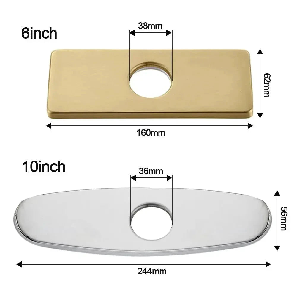 Faucet Plate Hole Tap Cover Deck Plate For Most Single Hole Faucet by Bowlift