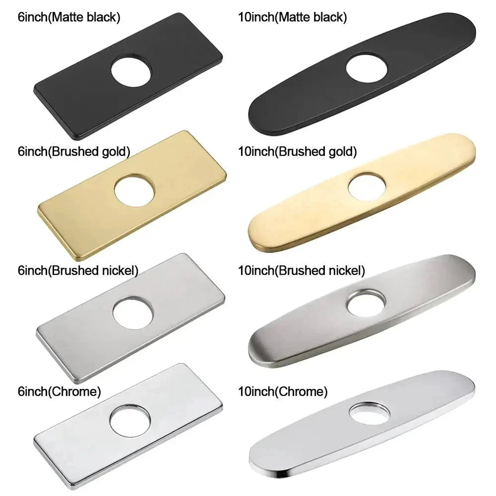Faucet Plate Hole Tap Cover Deck Plate For Most Single Hole Faucet by Bowlift