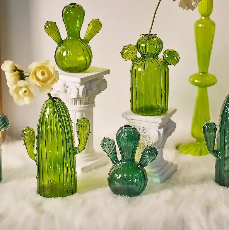 Cactus Glass Vase by Bowlift
