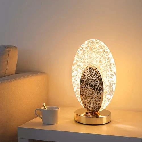 Plumalux Table Lamp Peacock Design | Cordless & USB rechargeable | Dimmable LED light | 22×13.5 cm | ABS housing by BowLift