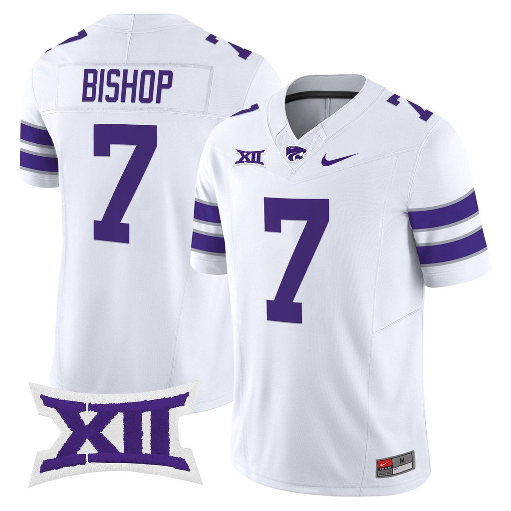 Michael Bishop Jersey #7 Kansas State Wildcats 2025 Limited Stitched White by My Store