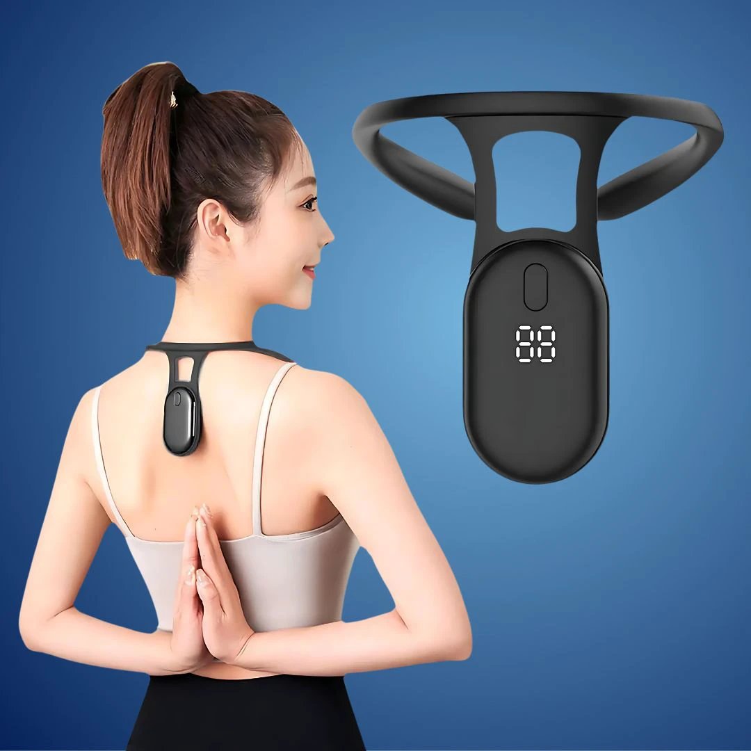 PosturePlus Neck and Back Posture Corrector | Real-Time Feedback - Neck Support and Spine Alignment Bowlift by Bowlift