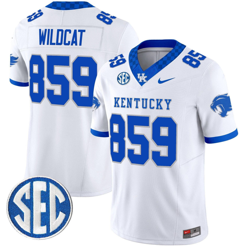 Wildcat Jersey #859 Kentucky Wildcats 2025 Limited Stitched White by My Store
