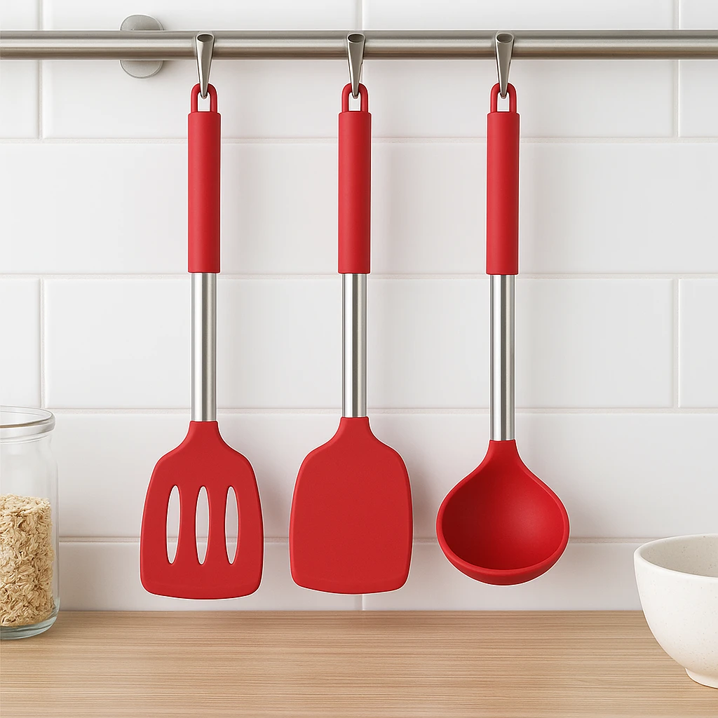 FlexiChef Silicone Kitchen Utensil Set | 3pcs by Casa & Beyond