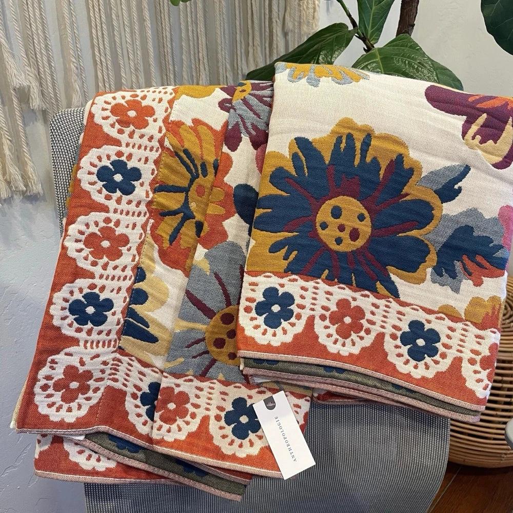 Floral Fiesta Bath Towel by Casa & Beyond