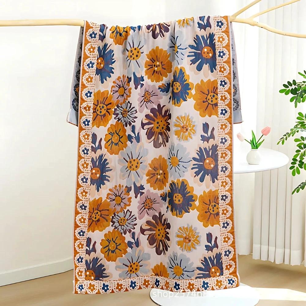 Floral Fiesta Bath Towel by Casa & Beyond