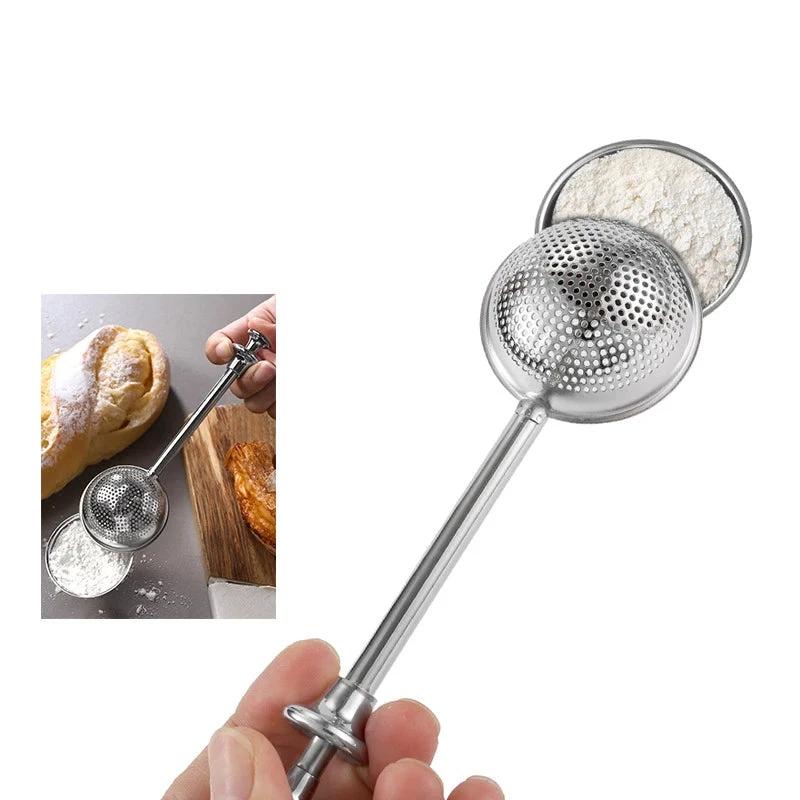 Flour Powder Shaker Filter Spoon Baker Dusting Wand for Sugar Sifter by Bowlift