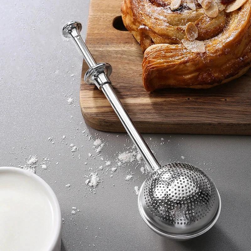 Flour Powder Shaker Filter Spoon Baker Dusting Wand for Sugar Sifter by Bowlift