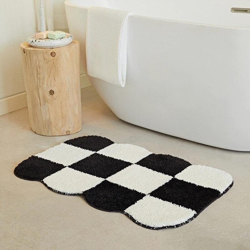 Fluffy Chessboard Carpet by BowLift