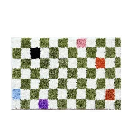 Fluffy Chessboard Carpet by BowLift