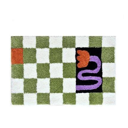 Fluffy Chessboard Carpet by BowLift