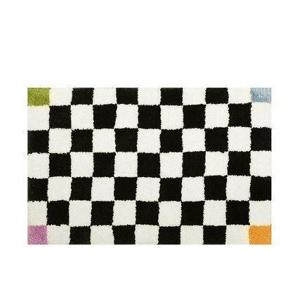 Fluffy Chessboard Carpet by BowLift