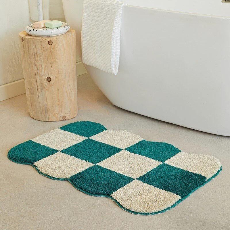 Fluffy Chessboard Carpet by BowLift