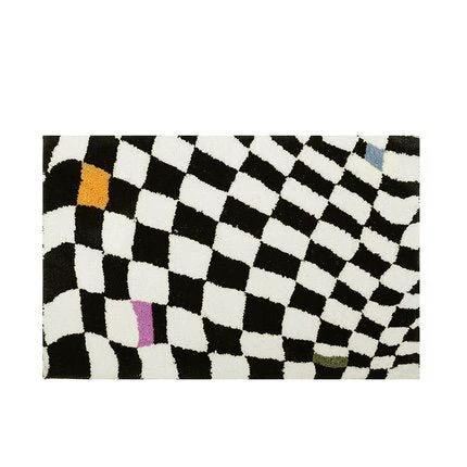 Fluffy Chessboard Carpet by BowLift