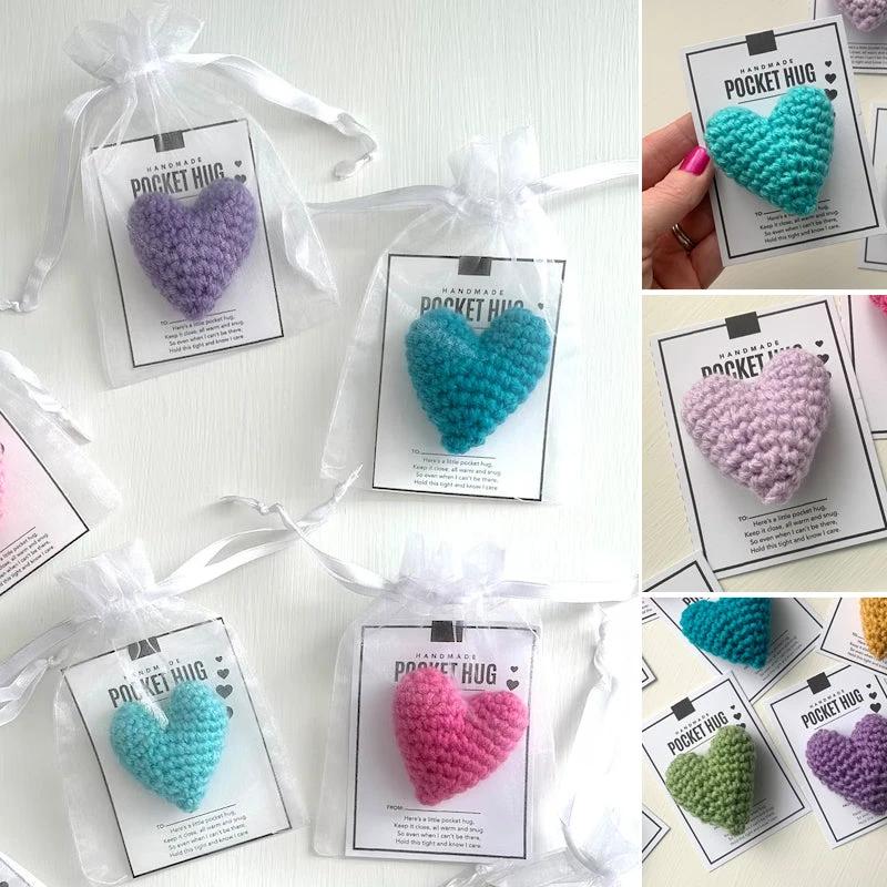 Pocket Hug Crocheted Heart Small Gift by BowLift