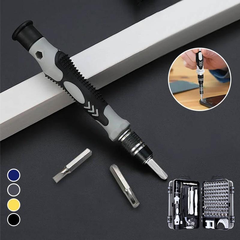 Multifunctional screwdriver set extra hard 115 in 1 by Bowlift