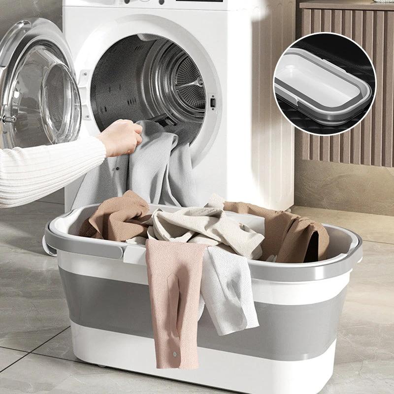 Foldable Portable Rectangular Bucket by Bowlift