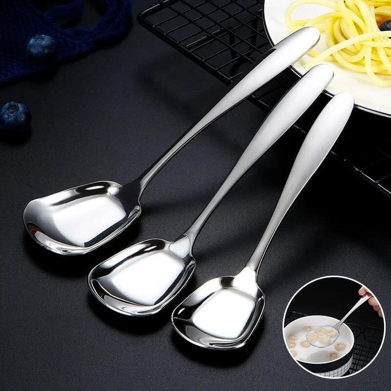 Square Head Stainless Steel Spoon by BowLift