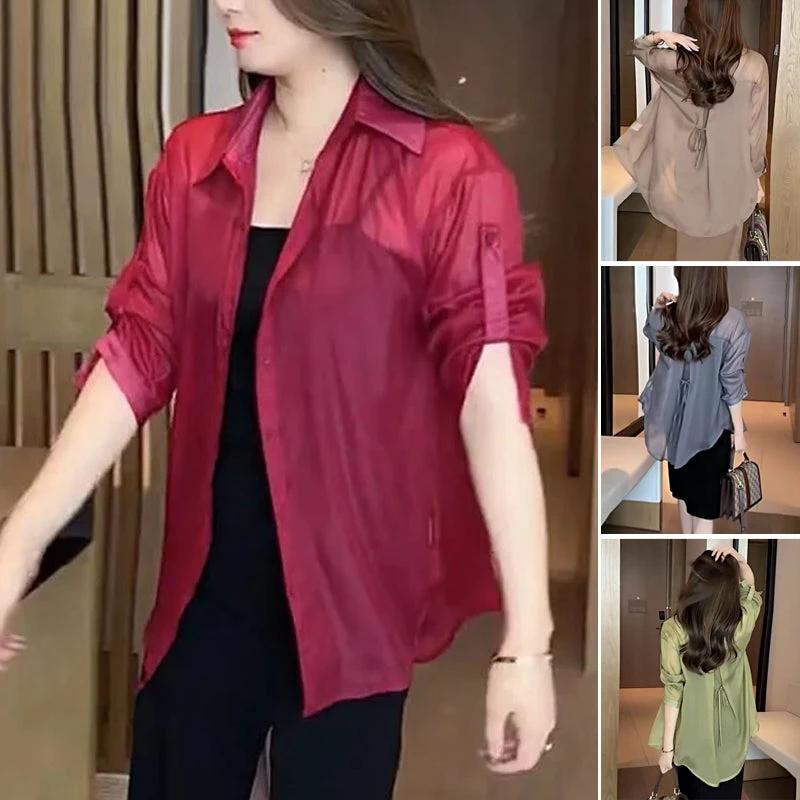 Summer blouse made of silk chiffon by Bowlift