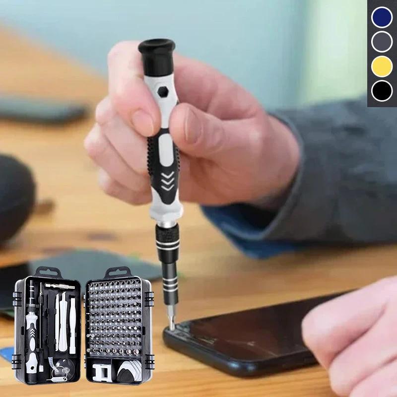 Multifunctional screwdriver set extra hard 115 in 1 by Bowlift