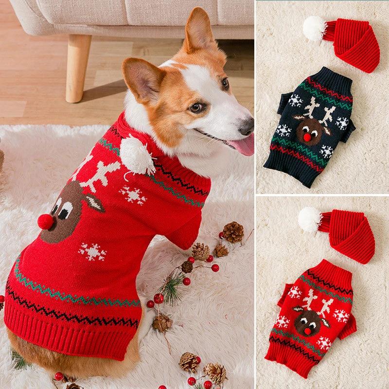 Warm Christmas clothing for pets by Bowlift