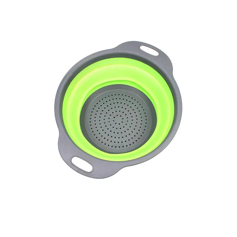 Folding Silicone Vegetable Strainer Collapsible Silicone Colander by Bowlift