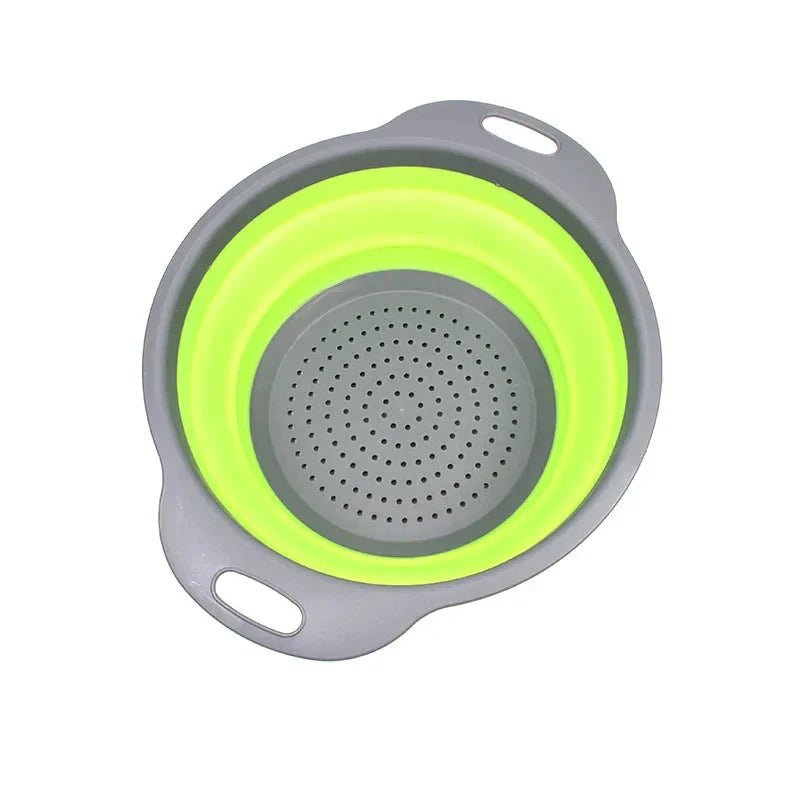Folding Silicone Vegetable Strainer Collapsible Silicone Colander by Bowlift