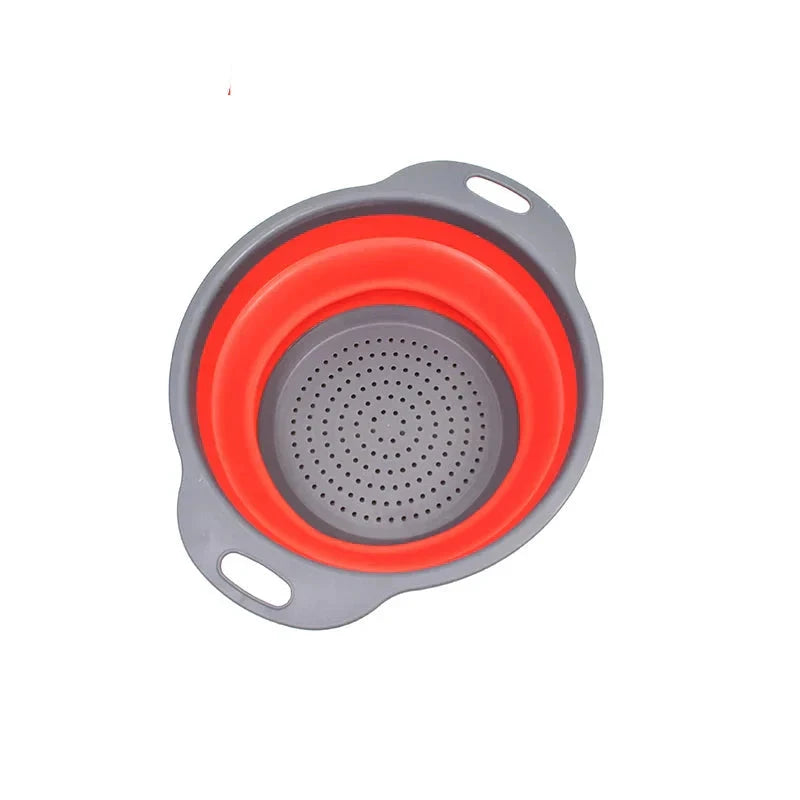 Folding Silicone Vegetable Strainer Collapsible Silicone Colander by Bowlift