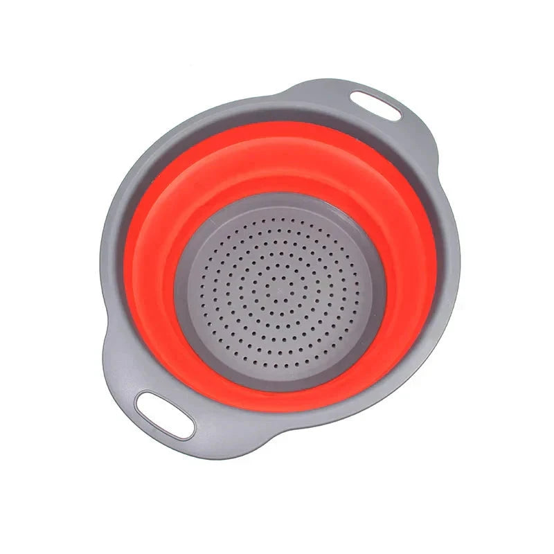 Folding Silicone Vegetable Strainer Collapsible Silicone Colander by Bowlift