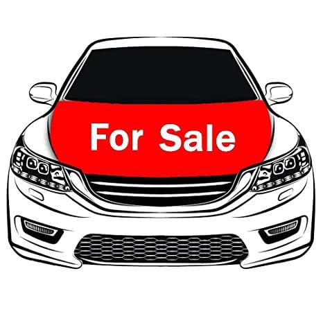 Red For Sale Car Hood Cover Flag , Engine Banner Flag Red For Sale,3.3X5ft/6X7FT,100% Polyester Elastic Fabrics Can be Washed by flagsshop