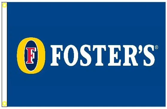 Foster's lager Flag-3x5ft Fosters lager beer Banner-100% polyester -foster s flag by flagsshop