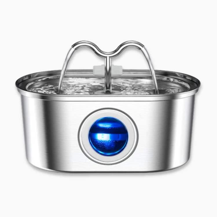 Cat Water Fountain made of Stainless Steel – Quiet, Hygienic and BPA-free – 2L Capacity by BowLift