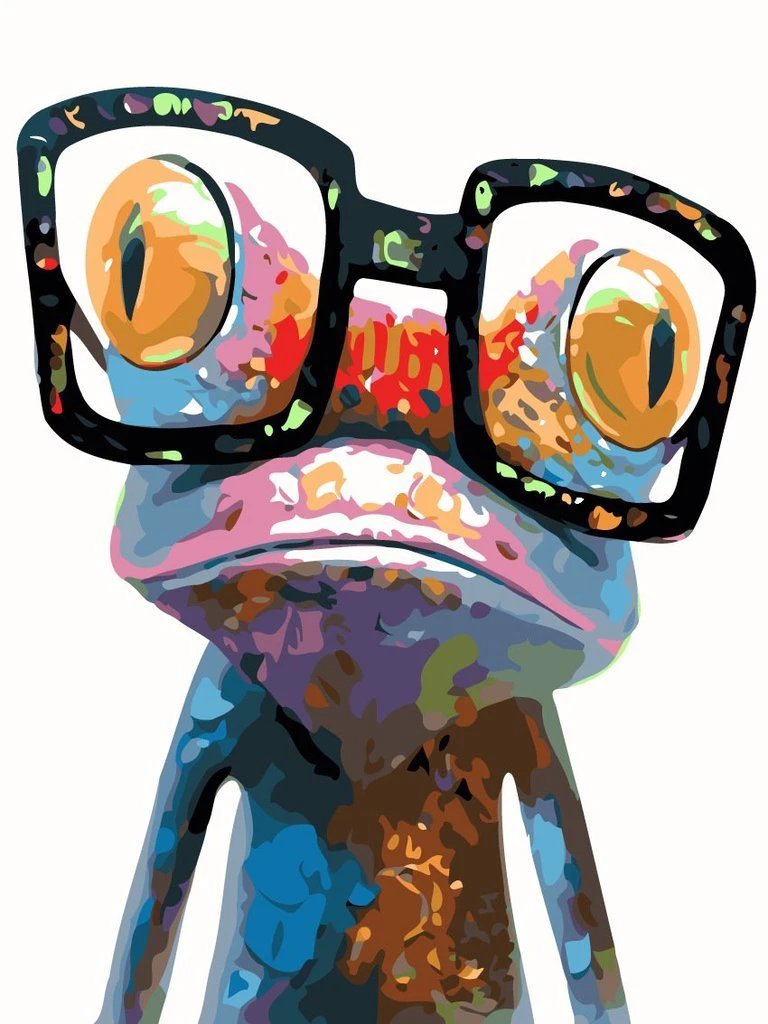 Geeky Frog - Van-Go Paint-By-Number Kit by Bowlift