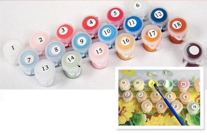 Geeky Frog - Van-Go Paint-By-Number Kit by Bowlift