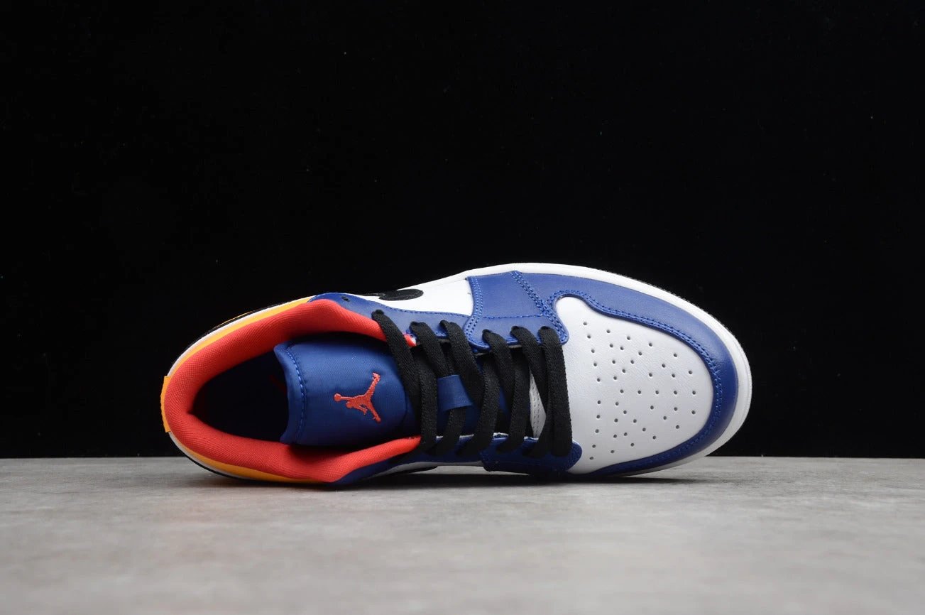 Air Jordan 1 Low Top White Blue Orange by Air Jordan