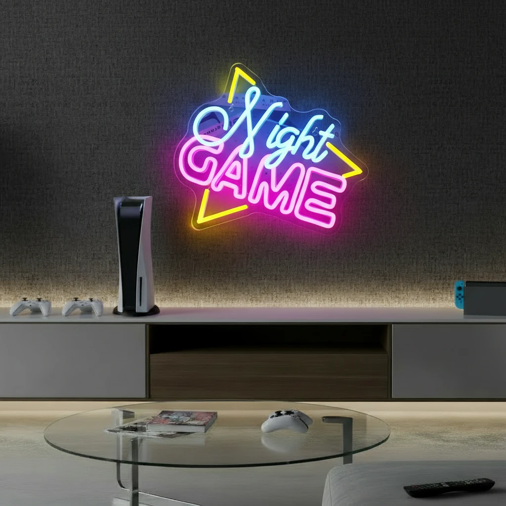 Game Night Neon Sign by Neonchics