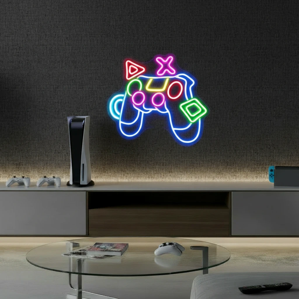 Game Controller Neon Sign Led Neon Sign for Wall Decor by Neonchics