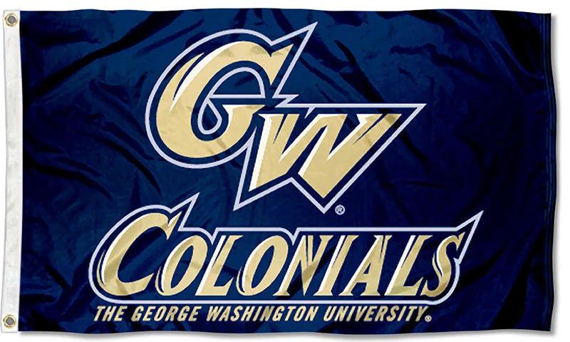 NCAA GW Colonials Flag-3x5 FT The George Washington University Banner-100% polyester-2 Metal Grommets by flagsshop