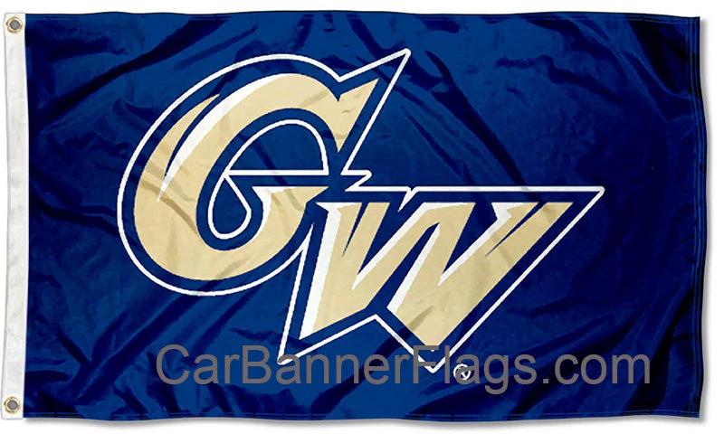 NCAA GW Colonials Flag-3x5 FT The George Washington University Banner-100% polyester-2 Metal Grommets by flagsshop