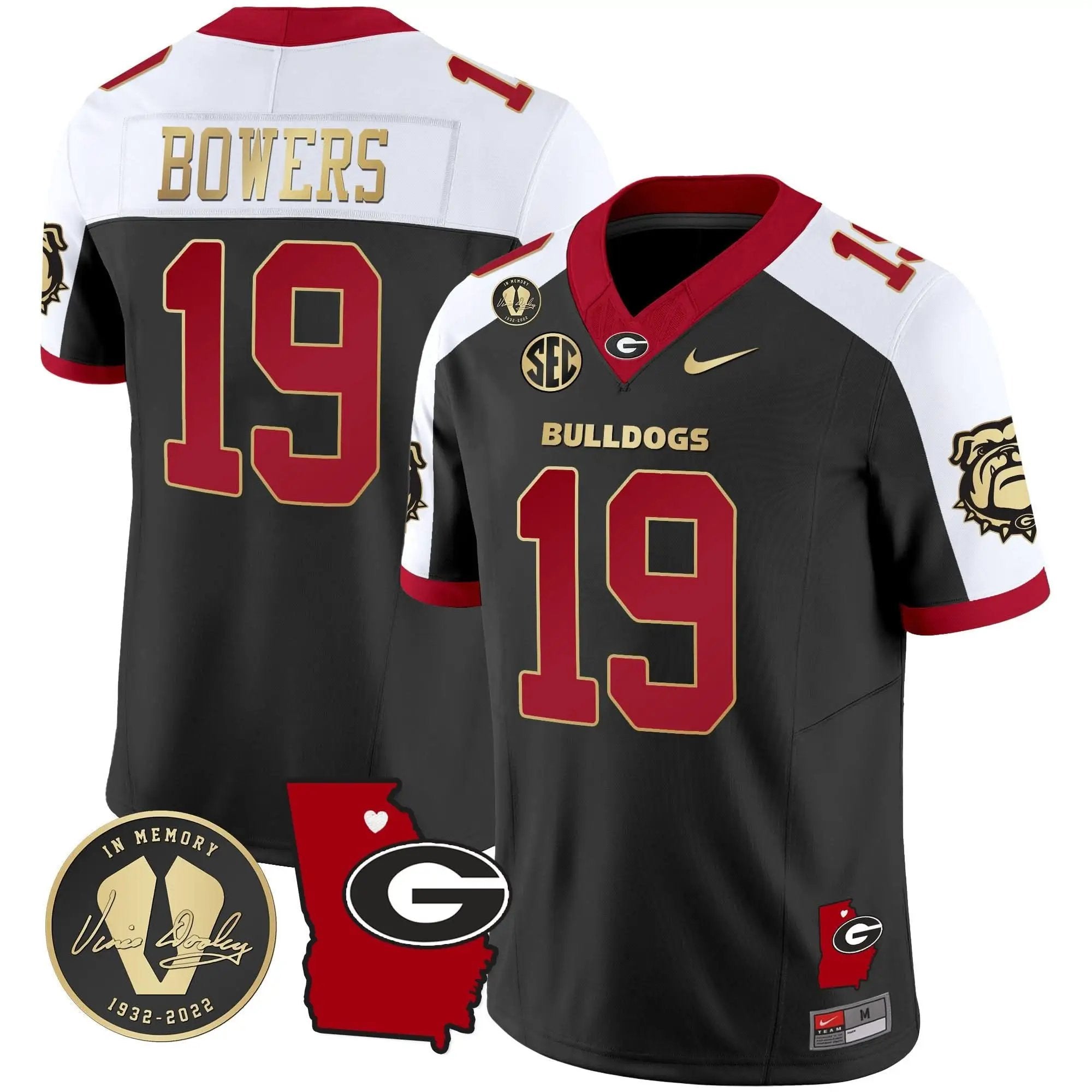 GB 2024 Vapor Jersey V4 - Georgia Map by Georgia Bulldogs