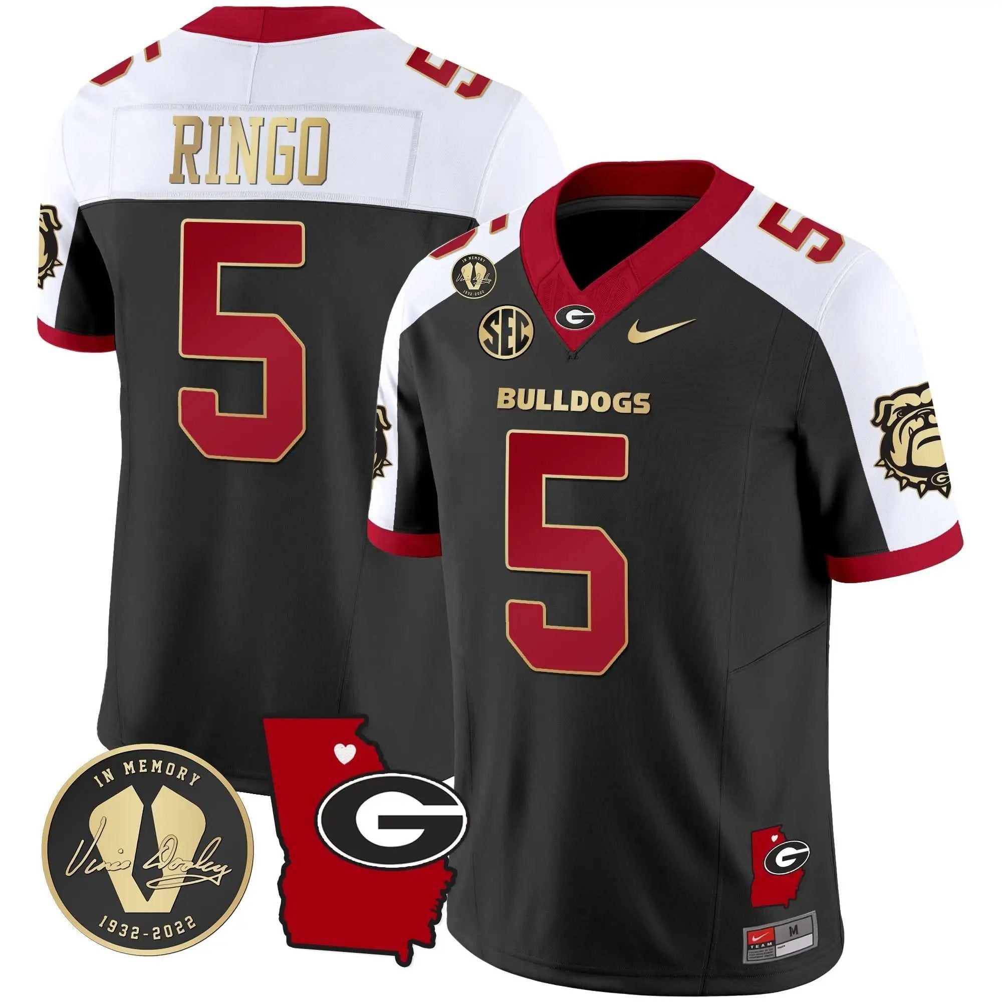 GB 2024 Vapor Jersey V4 - Georgia Map by Georgia Bulldogs