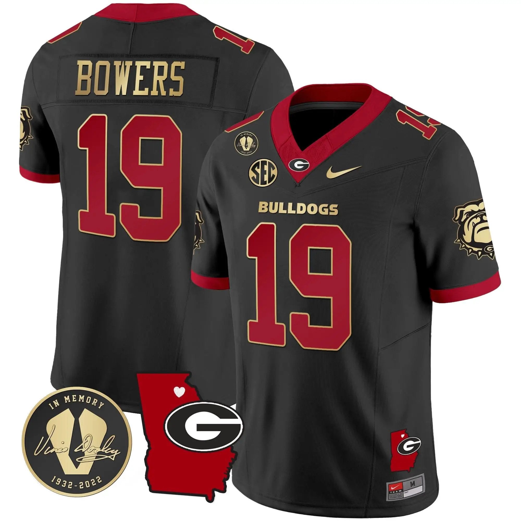 GB 2024 Vapor Jersey V4 - Georgia Map by Georgia Bulldogs